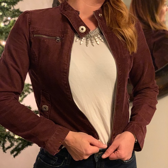 Corduroy biker style jacket - Picture 2 of 4